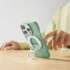 iPhone16 Case6 芳綸纖維磁吸殼 格紋素色：圖片 2